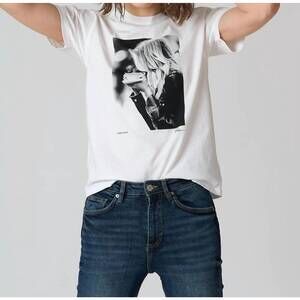 NEW CPRESS STUDIO turbo boost mushie tee in worn white